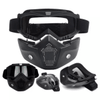 2-in-1 Motorcycle Helmet with Detachable Goggles & Mask | UV Protection Anti-Fog Bike Helmet - SlyCart