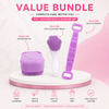 3-in-1 Silicone Bath & Skincare Bundle | Deep Cleansing Shower Brush + Back Scrubber + Face Brush