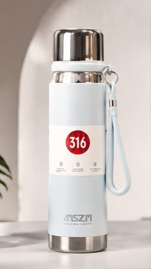 Premium SZM 750ml Stainless Steel Water Bottle Leakproof | Random Color - SlyCart