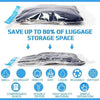 Vacuum Storage Bags Set (5 Bags + 1 Hand Pump) – Reusable Space Saver Compression Bags for Clothes, Bedding & Travel - SlyCart