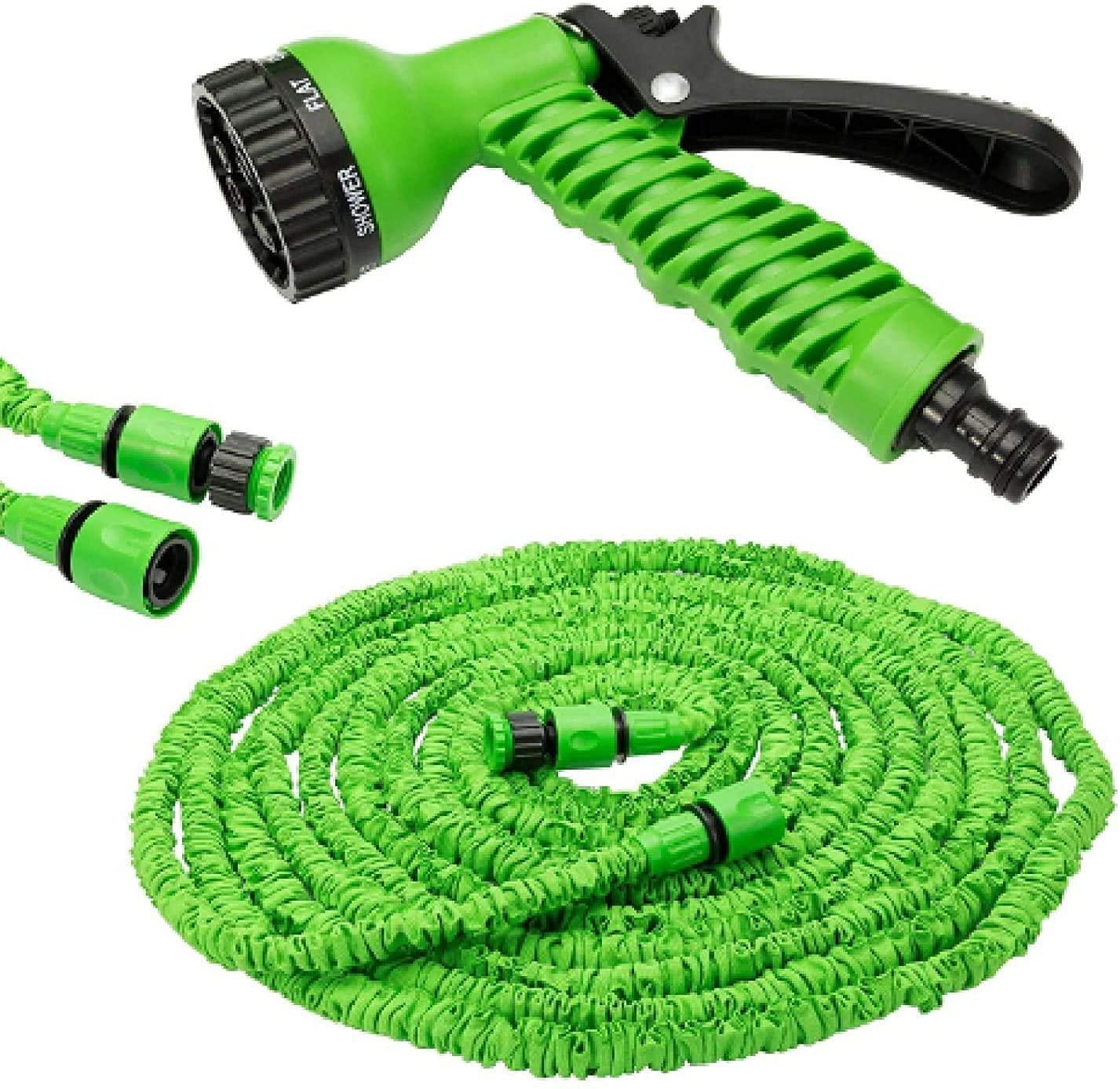 100ft Expandable Magic Garden Hose Pipe | Flexible Water Hose with Spray Nozzle for Car Wash & Gardening - SlyCart