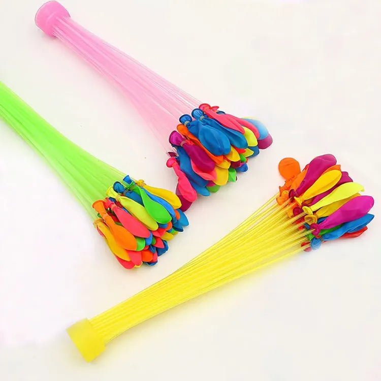 111 Pcs Fast-Fill Magic Water Balloons Kit - Quick-Fill Self-Sealing Water Bombs for Outdoor Water War Games & Summer Party Supplies - SlyCart