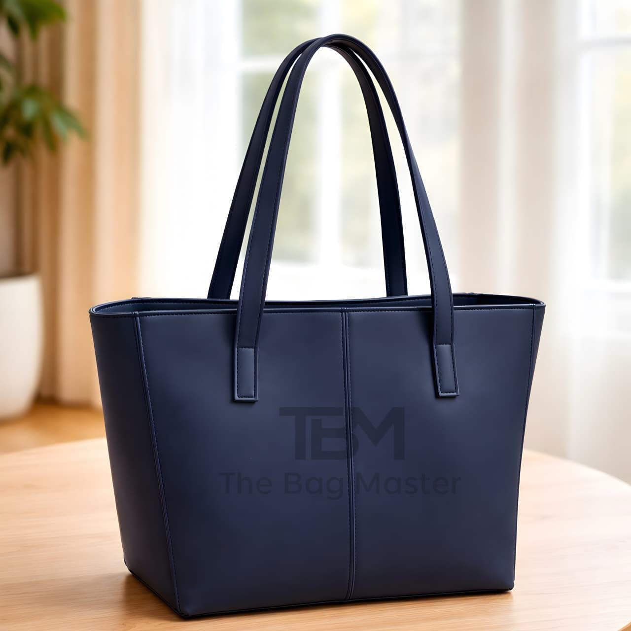 TBM The Bag Master Tote Bags Stylish Durable And Spacious Design For Everyday Carry And Convenience - Black