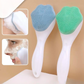 3 in 1 Silicone Bath & Skincare Value Bundle – Shower Brush, Back Scrubber & Face Cleansing Brush Set