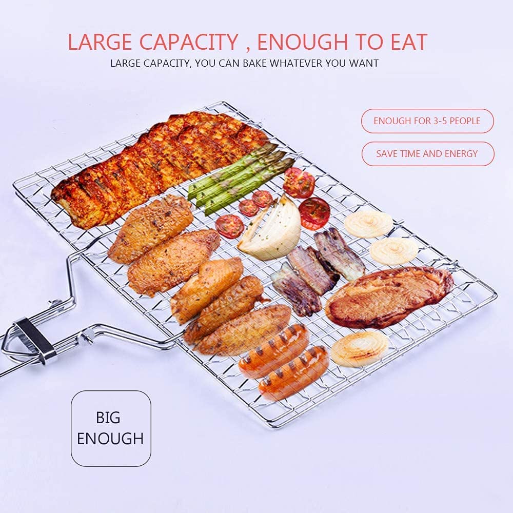 Bbq Stainless Steel Hand Grill (Small Size). - SlyCart