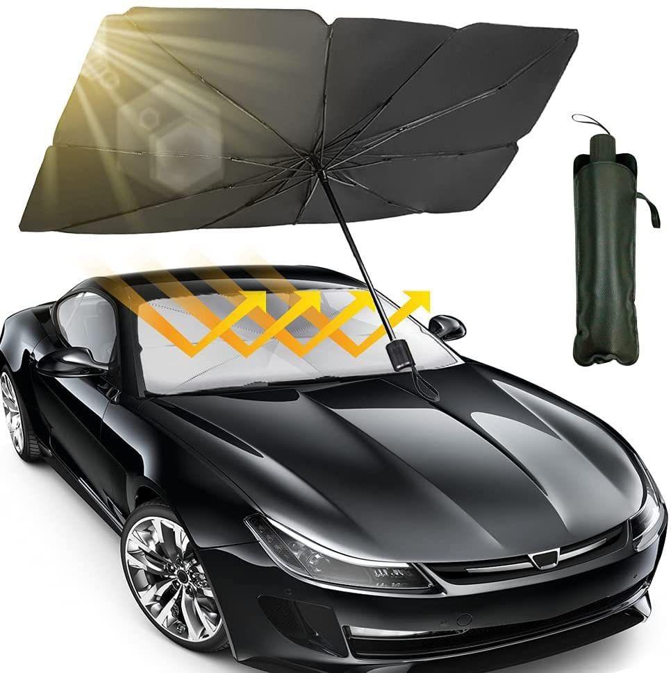 Car Sun Shade Umbrella | Foldable Windshield Sunshade UV Block Protector for All Cars - SlyCart