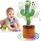 Dancing Cactus Toy for Kids – Talking & Singing Plush Cactus | Interactive Mimic Toy | Battery Operated Fun Toy for Toddlers (Without Box)