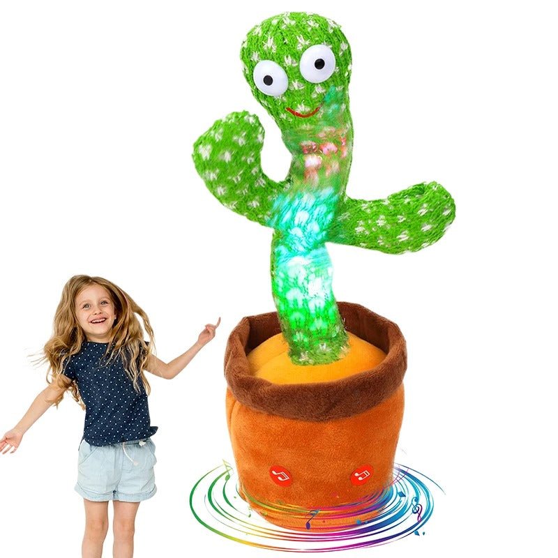 Dancing Cactus Toy for Kids – Talking & Singing Plush Cactus | Interactive Mimic Toy | Battery Operated Fun Toy for Toddlers (Without Box) - SlyCart