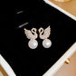 ZJE-911 Swan Pearl Earrings - Golden
