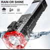 High Power LED Rechargeable Torch | Tactical Flashlight with Power Bank & Safety Hammer - SlyCart