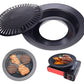 Non Stick Grill BBQ 32cm / BBQ Grill Frying Pan Non-Stick Korean Traditional Cast Iron Grill Pan - SlyCart