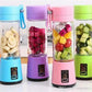 hand juicer maker fruit blender usb blender kitchen mixer kitche-6-Blade Portable Home USB Rechargeable Electric Fruit Extractor Juice Blender Machine(random color)