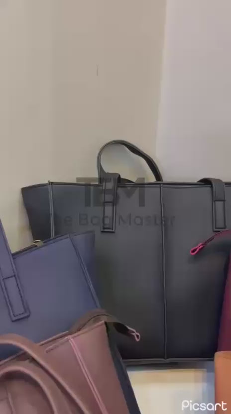 TBM The Bag Master Tote Bags Stylish Durable And Spacious Design For Everyday Carry And Convenience - Black