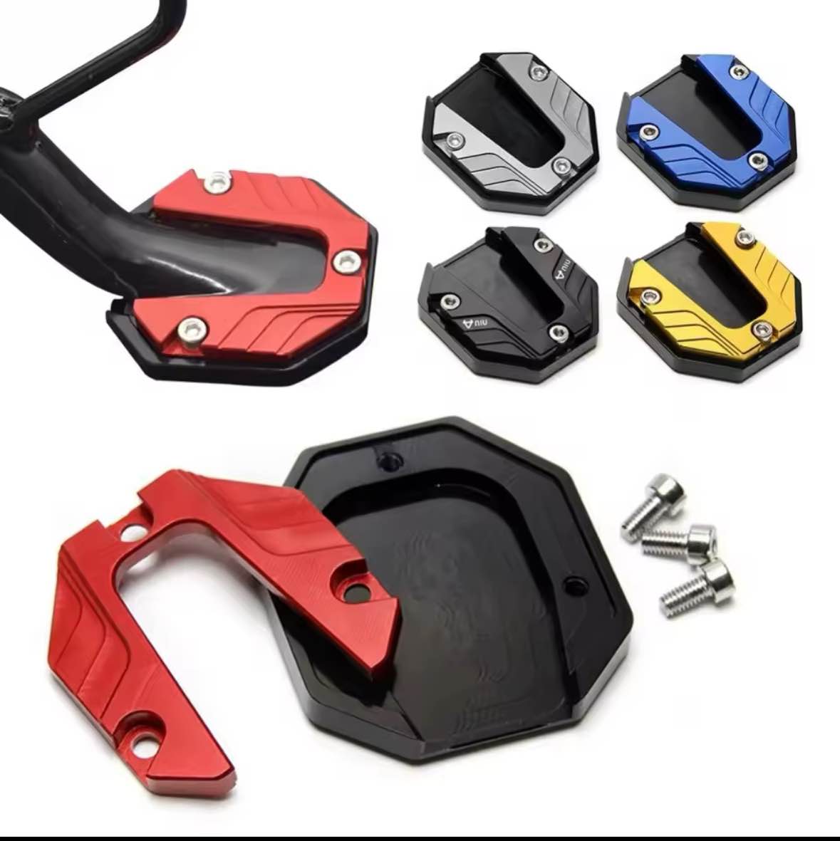Side Stand Fancy Cover – High-Quality Fit for All 70cc Bikes | Black - SlyCart