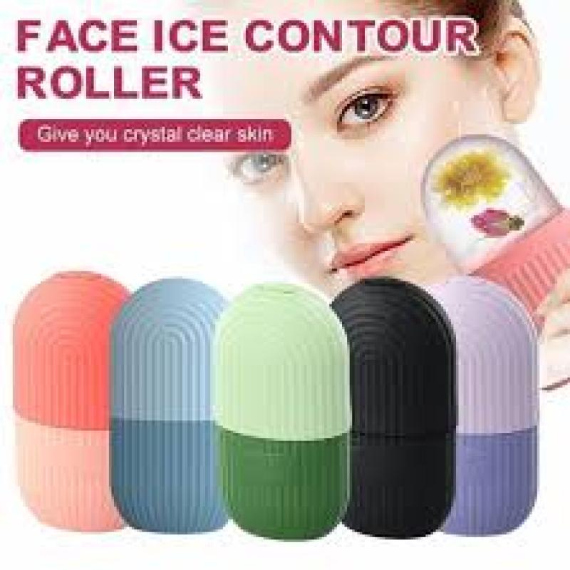 Silicone Ice Cube Roller Massager for Face Eyes and Neck Naturally Conditioning and Skin Care De Puff Eye Bags Reduce Migraine Pain Reusable Massage Silicone Ice Mold - SlyCart
