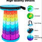 Portable Telescoping Stool, Folding Stool Lightweight & Sturdy, Retractable Telescopic Stool For Gardening, Camping, Travel, Fishing, Hiking And Bbq(Multi Color)