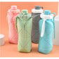 Silicon Foldable Bottle 600ml | Portable Travel Smart Water Bottle | Pocket Size Collapsible Design (Random Color)